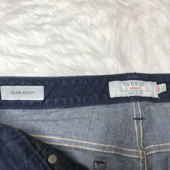 Torrid Slim Bootcut Jeans 10 Xtra Tall Inseam 36 - Picture 3 of 8